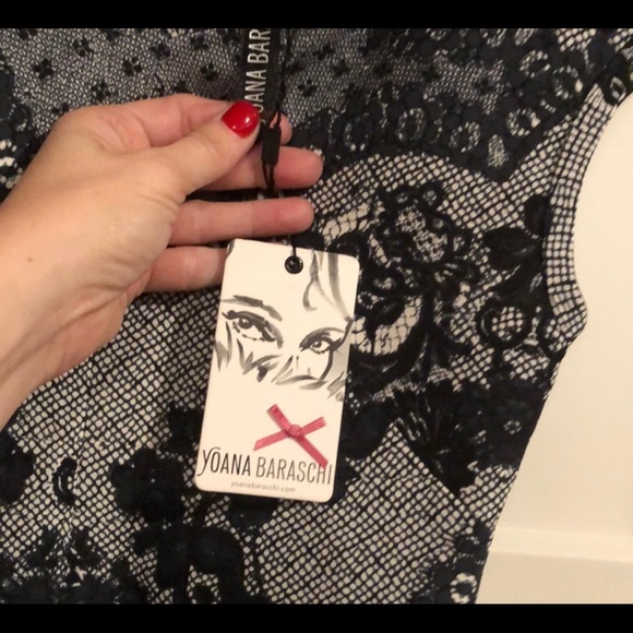 NWT Yoana Baraschi neo lace body dress size 2 $306 - Picture 4 of 5